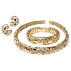 1980s Marina B. Diamond and Yellow Gold Set 1