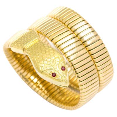 Antique Gold Snake Bracelet at 1stDibs | antique snake bracelet gold ...