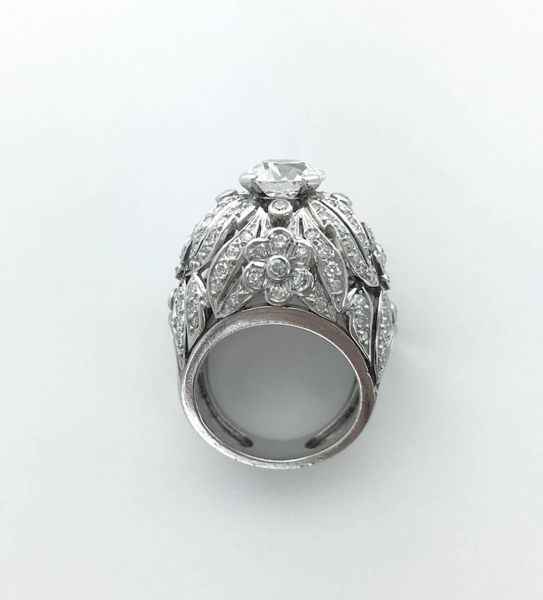 1930s Diamond Platinum Ring 2