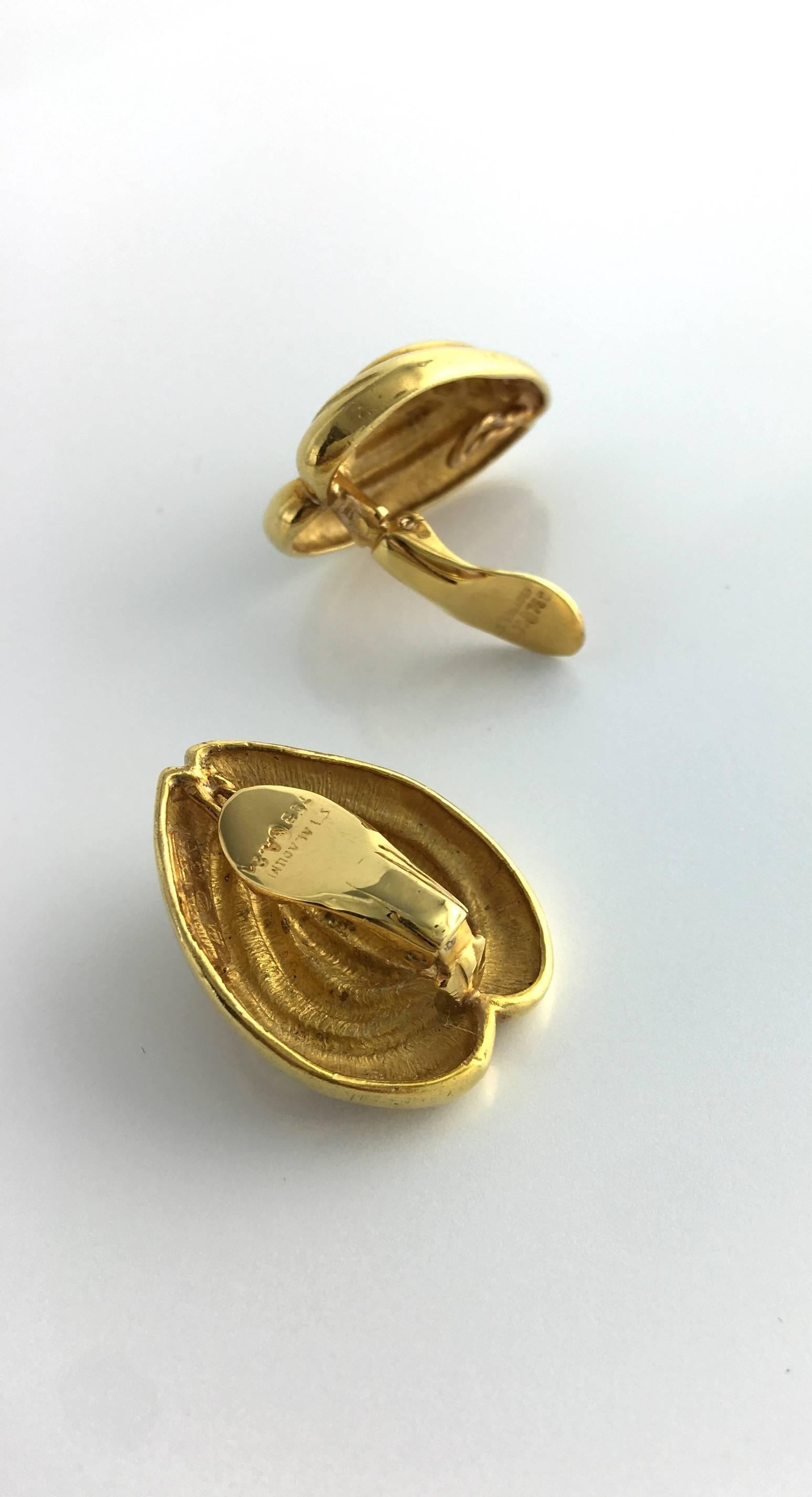 Ilias Lalaounis Gold Earrings In Excellent Condition In Geneva, CH