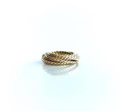 1950s Gold Nine Twisted Rings
