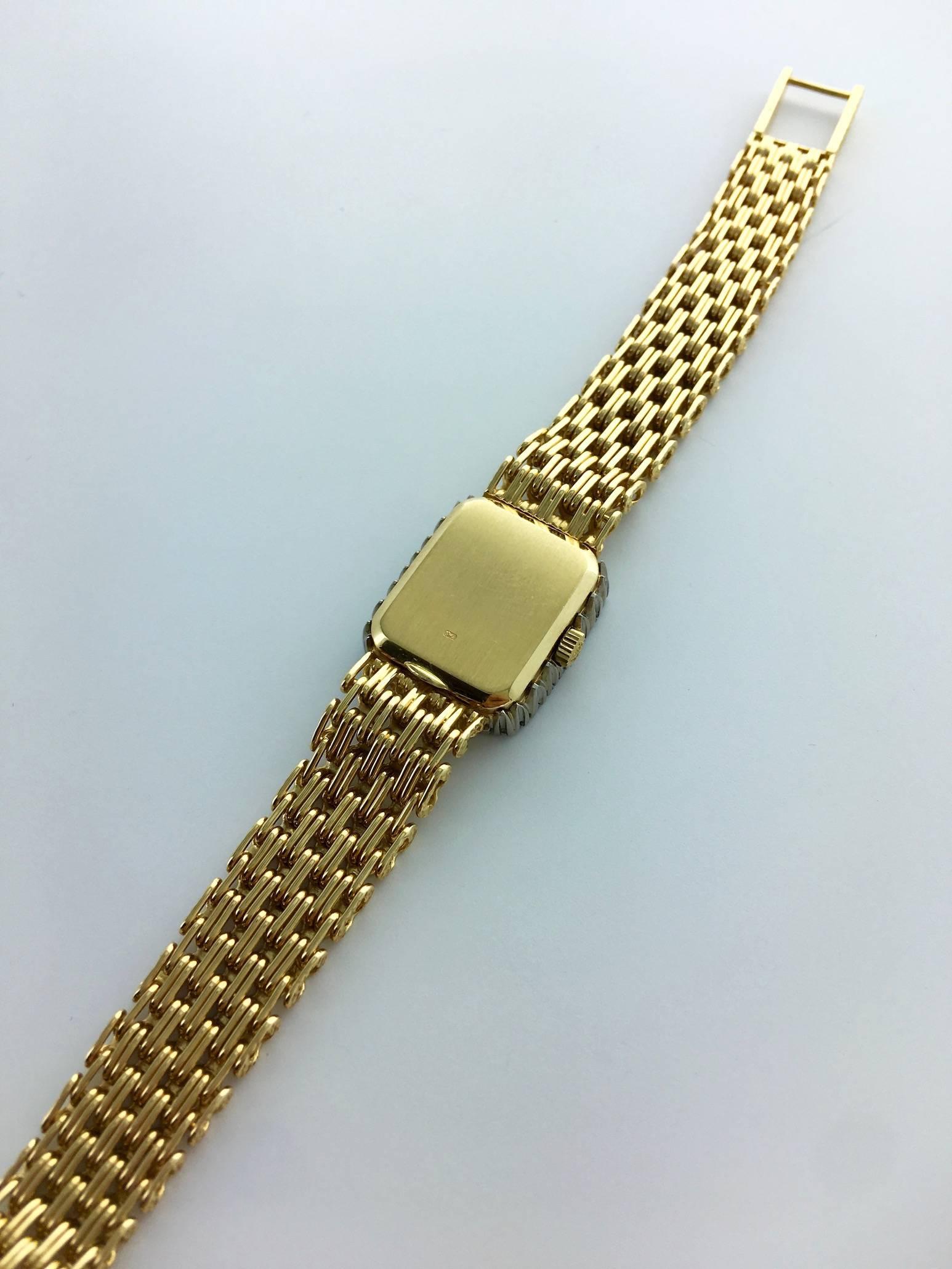 1970s Patek Philippe Diamond Gold Wristwatch 1