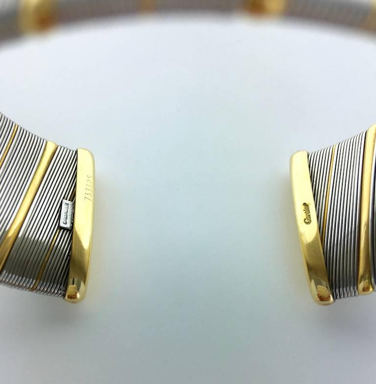 1970s Cartier Gold and Steel Bangle 1