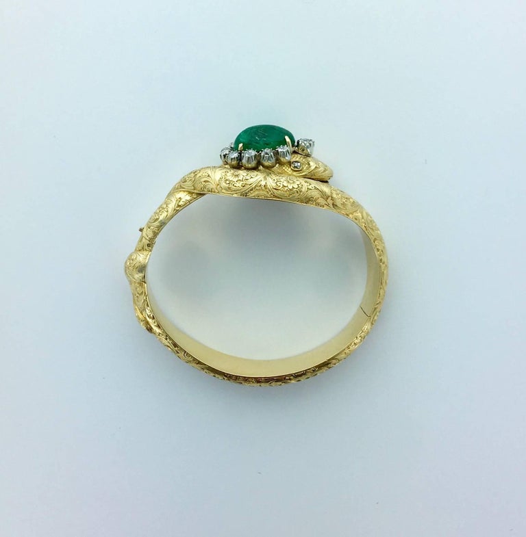 AI184 - Emerald Serpent Snake Bracelet
