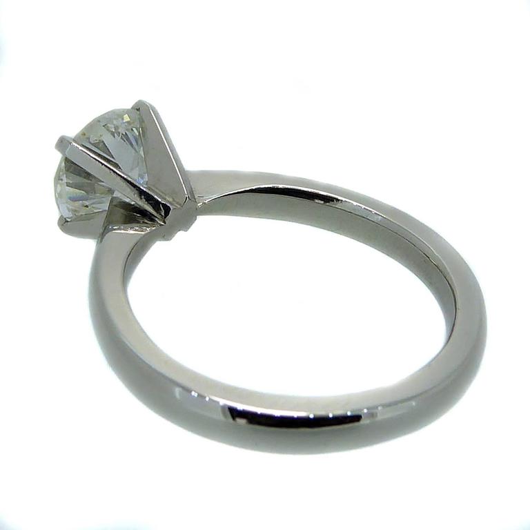 Certified Old European Cut Diamond Solitaire Ring  1 50 