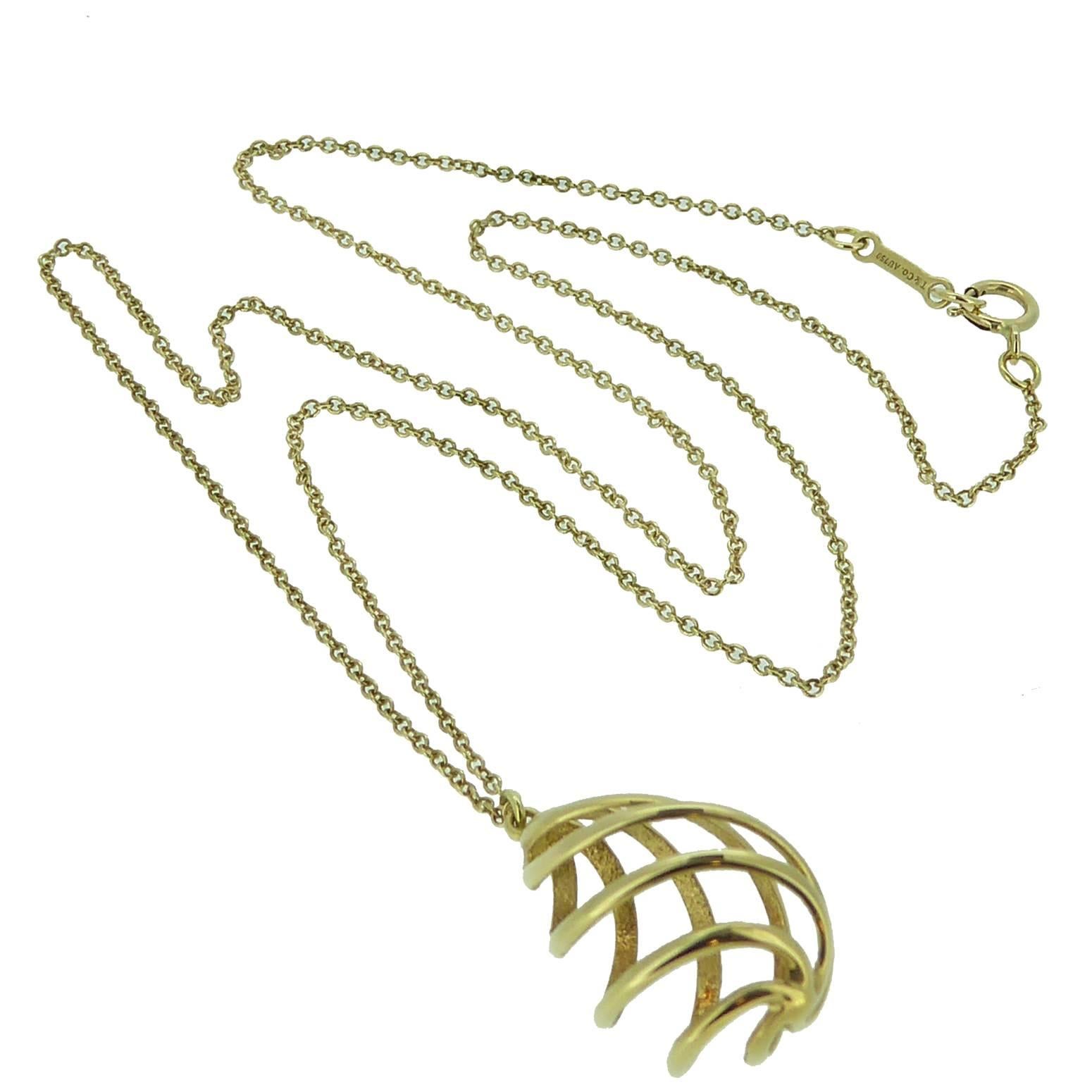 Contemporary Pre-Owned Tiffany & Co. Pendant Designed by Paloma Piccaso in 18 Carat Gold