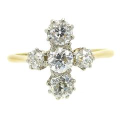 Antique Old European Cut Vintage Diamond Ring, Engagement, circa 1900-1910 10