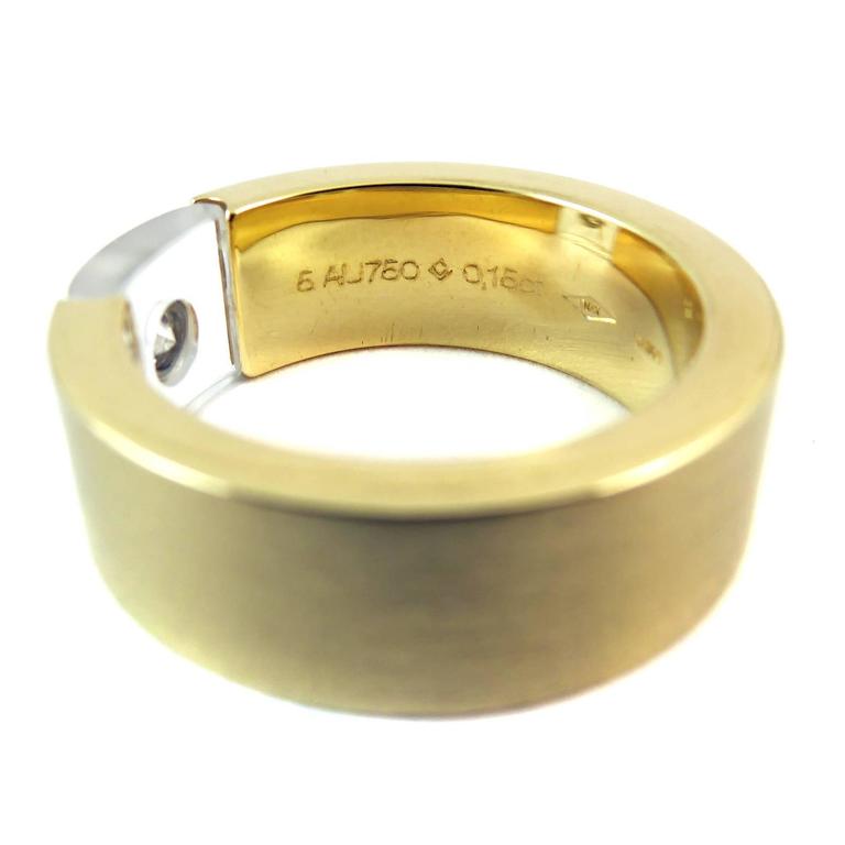 Diamond 0.15 Carat, Gold, Rock Crystal Ring, Bunz German Jewellery Designer For Sale at 1stDibs