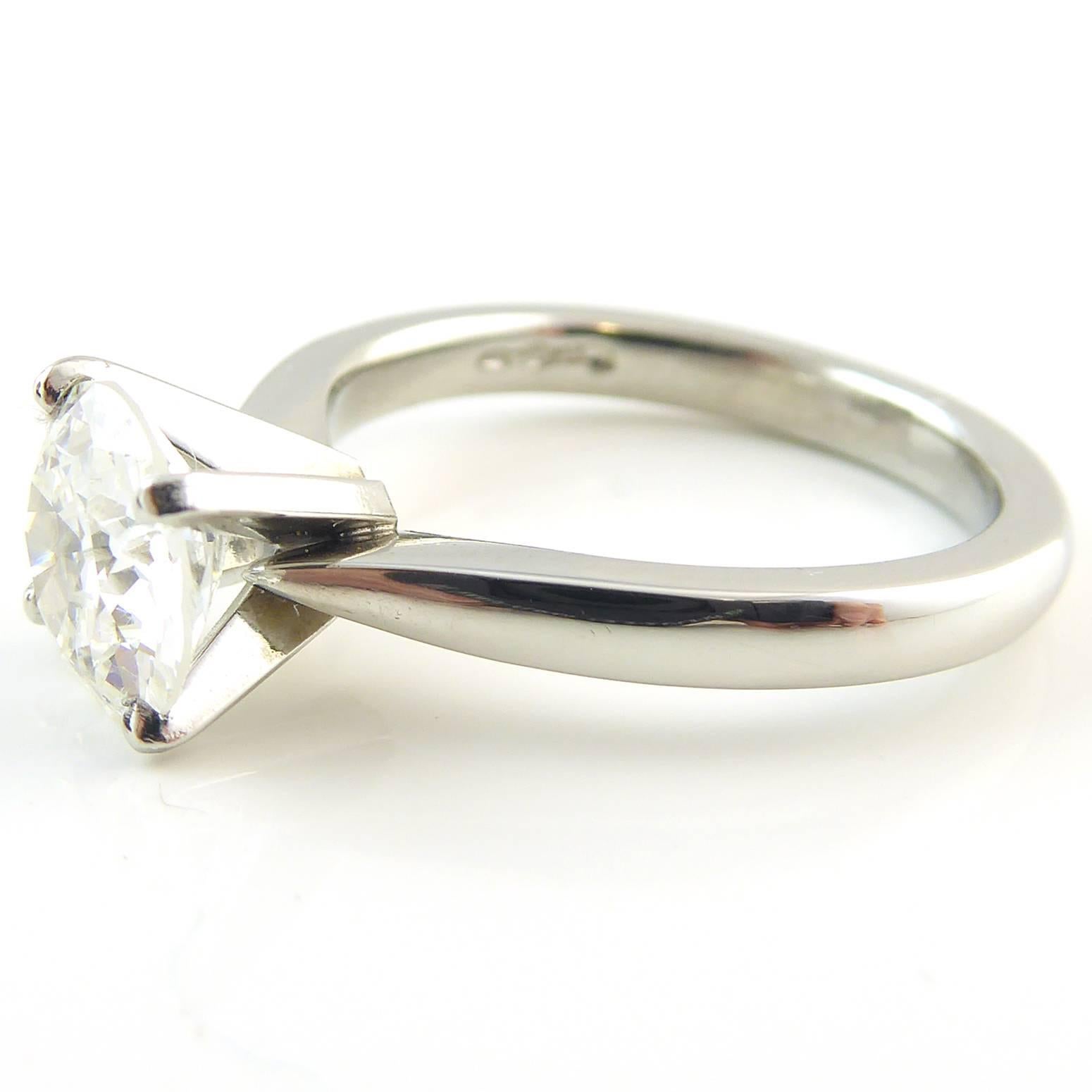 vintage tiffany & co diamond solitaire engagement ring