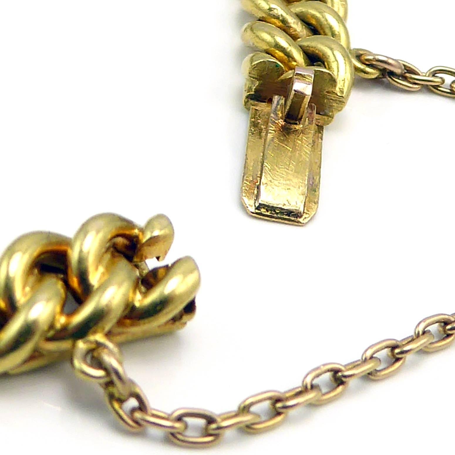  Art Deco Diamond, Sapphire & Natural Pearl Line Bracelet, 18Ct Gold & Platinum 3