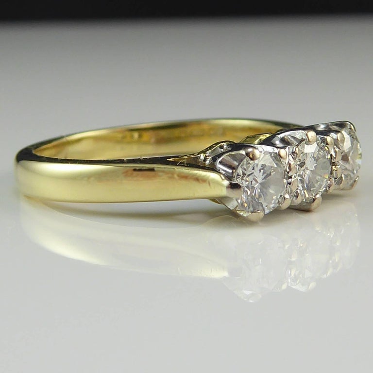 Diamond Three-Stone Trilogy Ring, 0.46 Carat, London, 2001 For Sale at ...