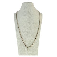 Victorian Silver Albert Curb Chain