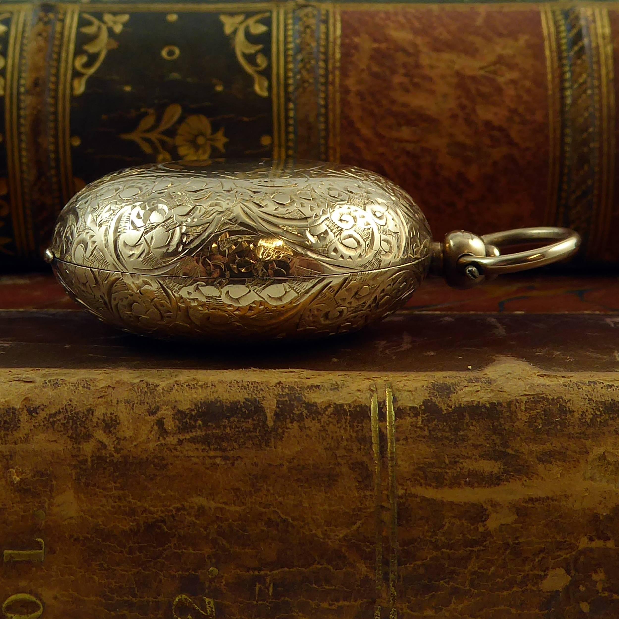 antique gold sovereign case
