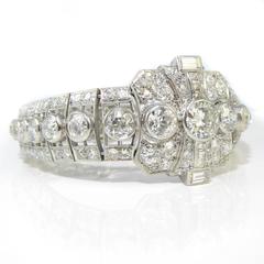 Art Deco Diamond Bracelet, Old Cut Diamonds, 16 Carat