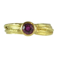 Pre-Owned Ruby, 18 Carat Gold Dress Ring by UK Jewelry Designer Malcolm Morris