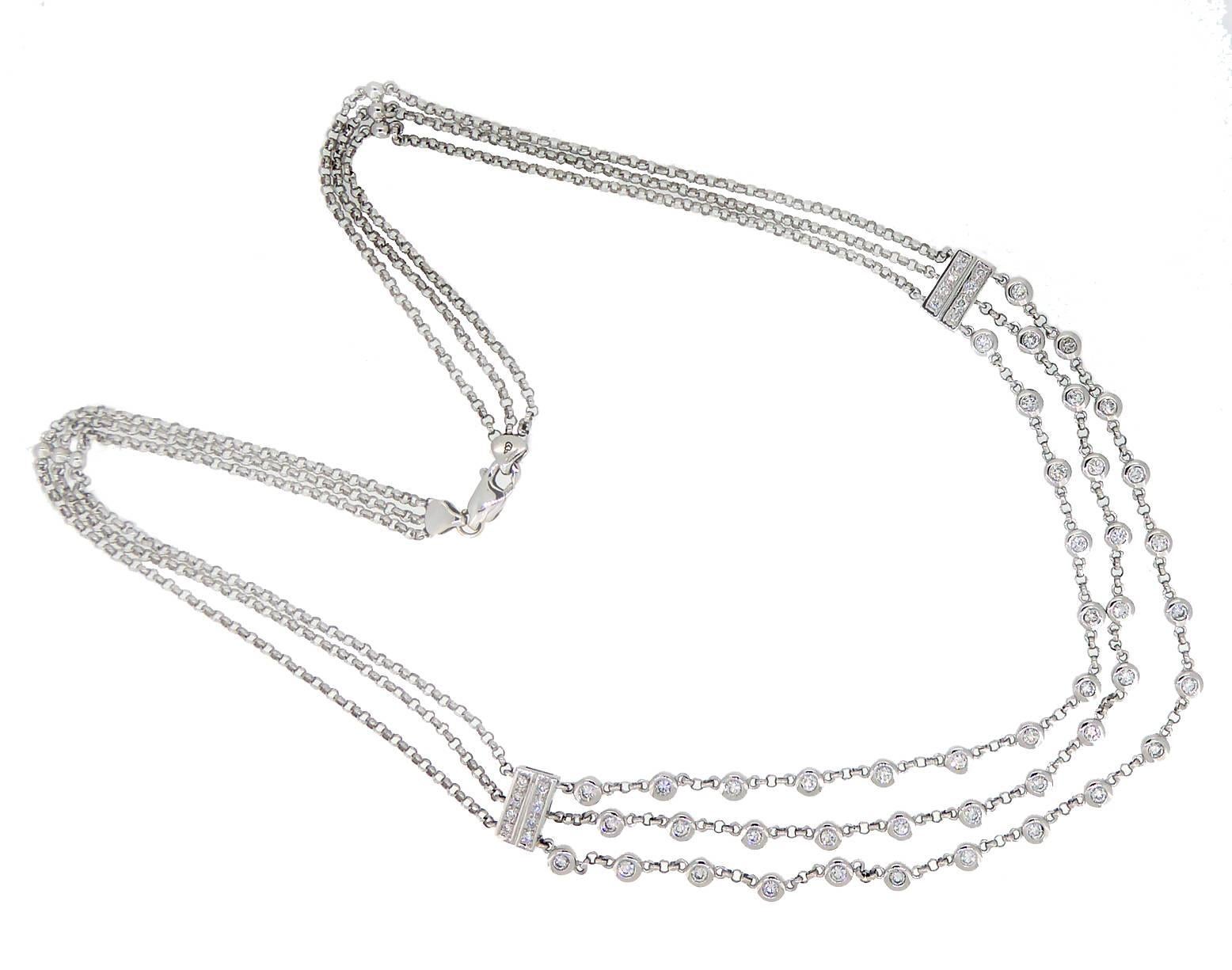 contemporary diamond necklaces