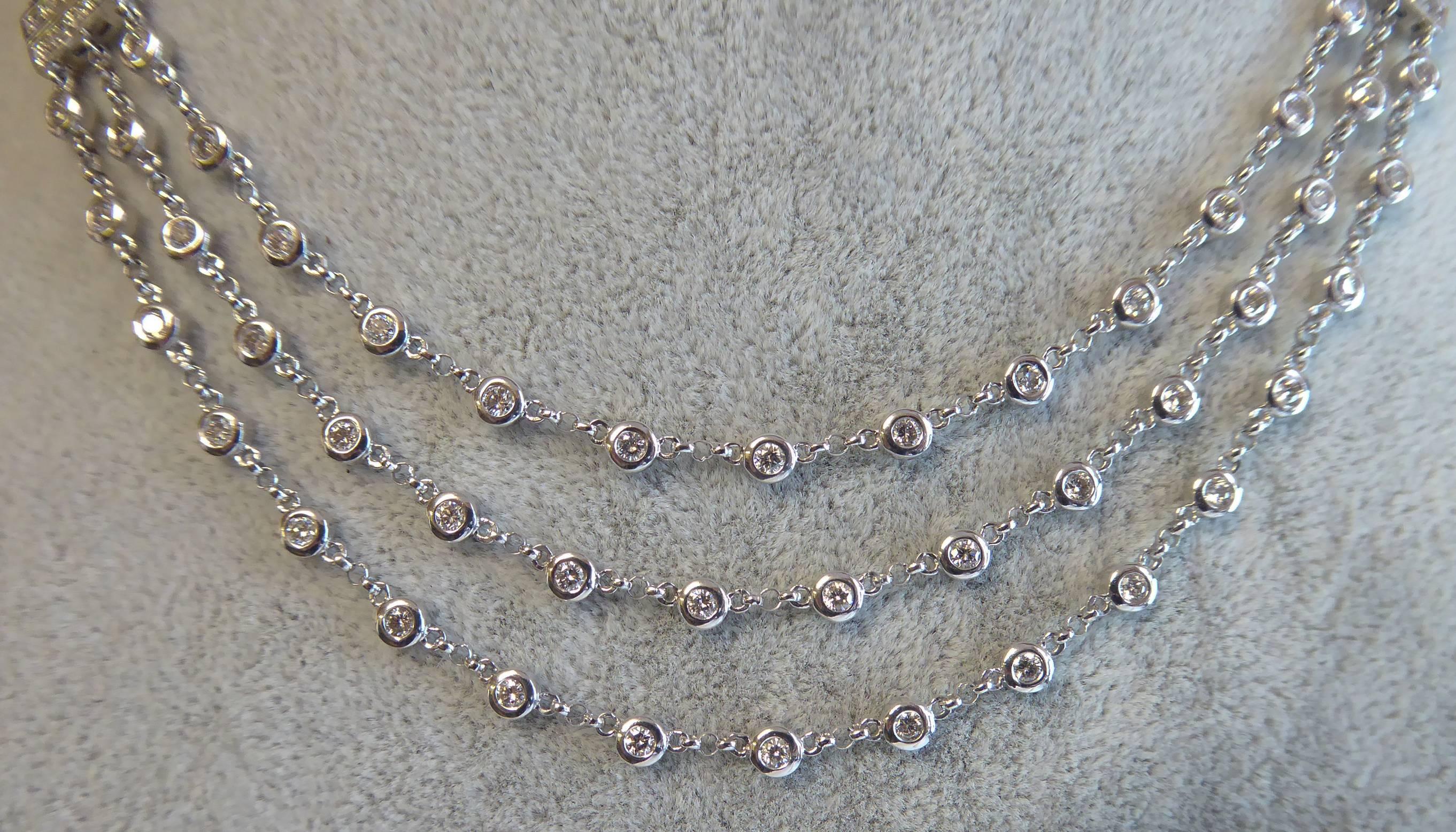 contemporary diamond necklace designs