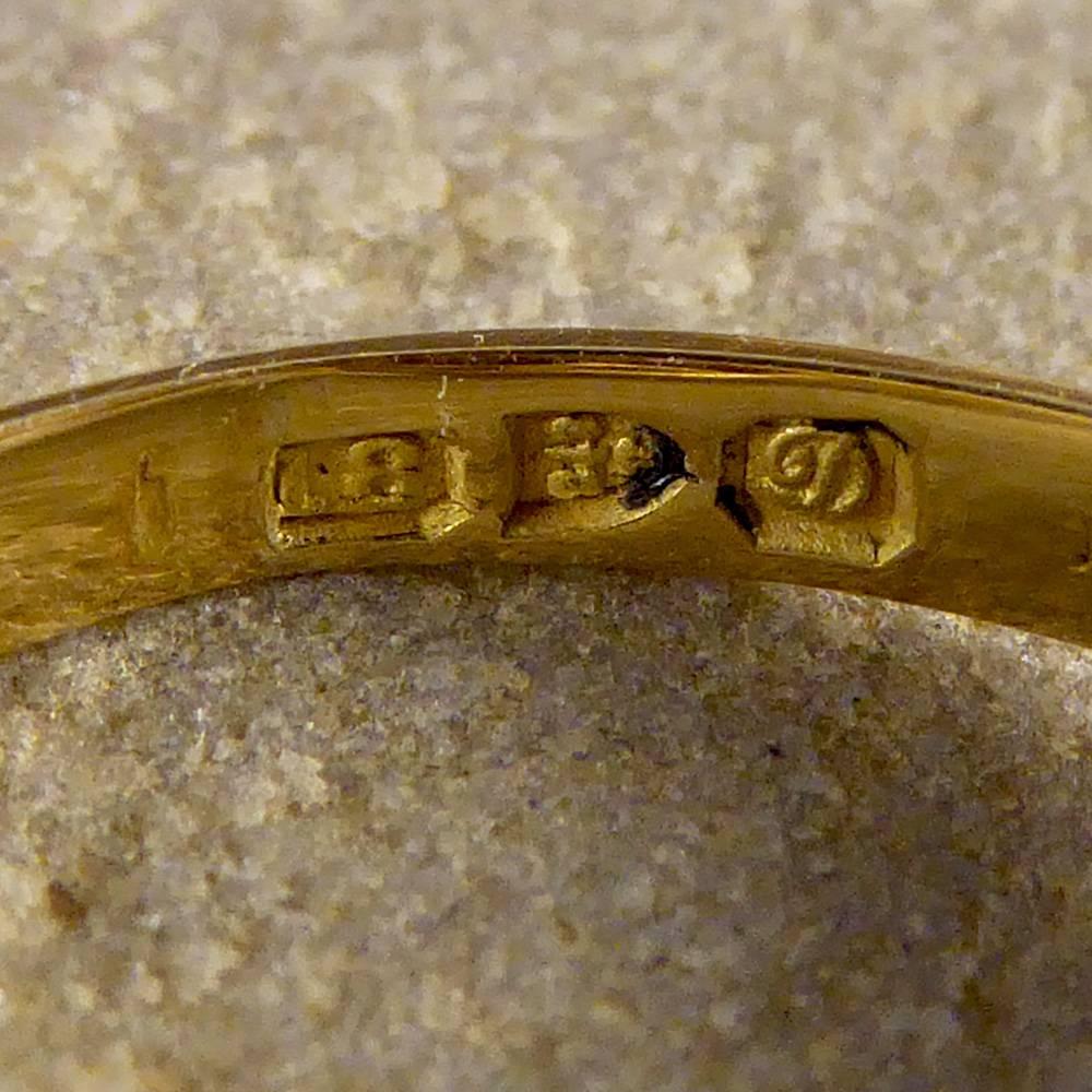 Edwardian Garnet and Diamond Ring Modeled in 18 Carat Gold 2