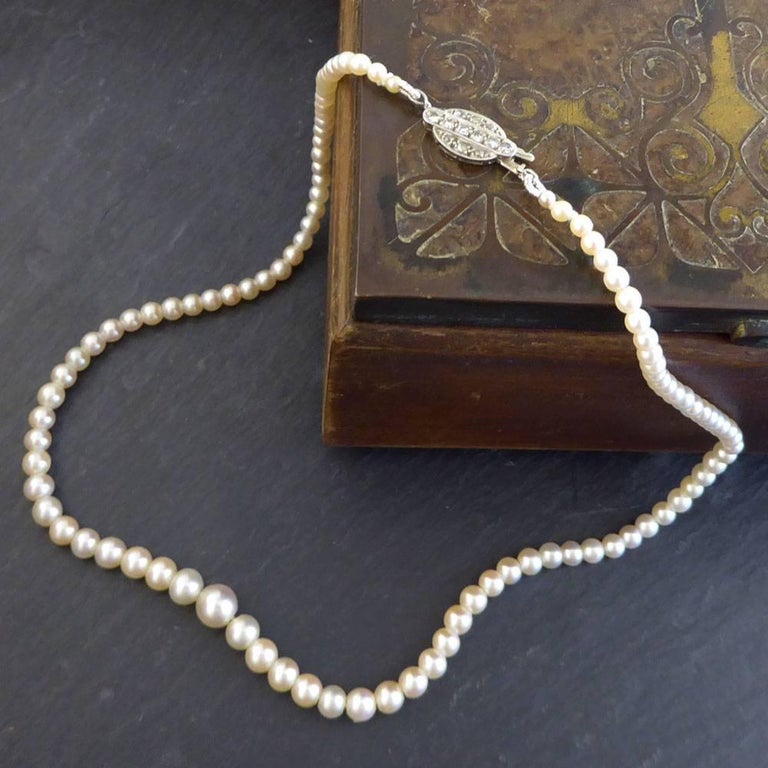 platinum pearl necklace