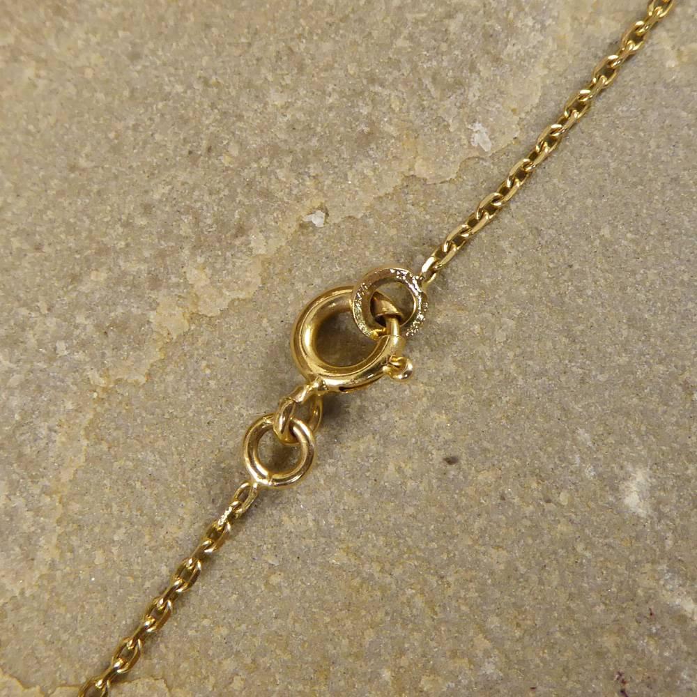 Antique Victorian Pearl Garnet Pendant Locket on a 15 Carat Gold Chain 4