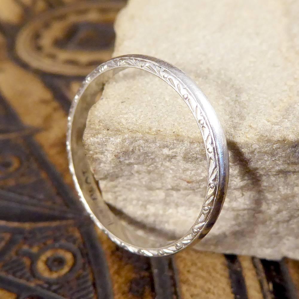 vintage platinum wedding bands