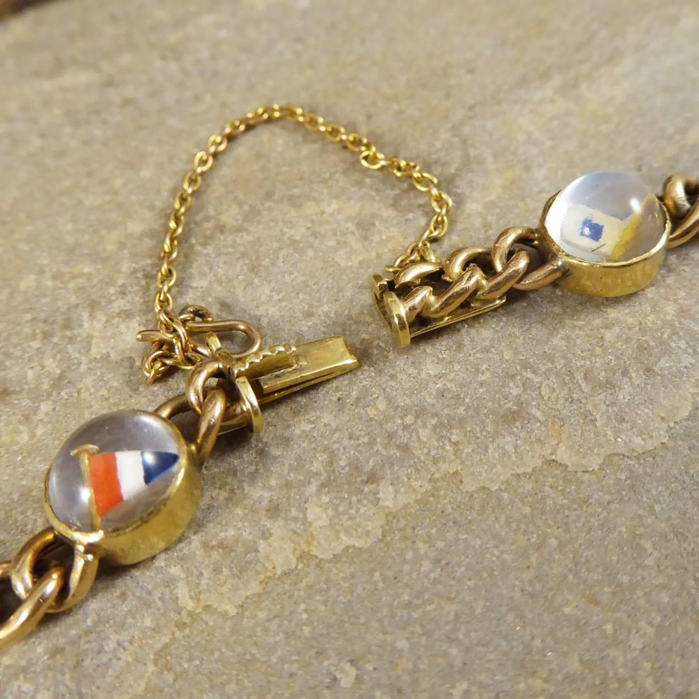 Women's Antique Edwardian Nautical 15 Carat Gold Bracelet