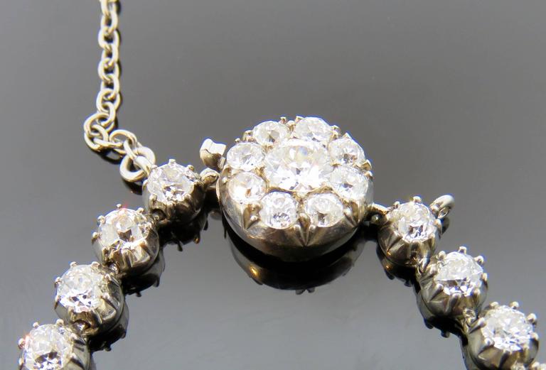 Antique Graduated Diamond Riviere Necklace at 1stDibs | antique diamond ...