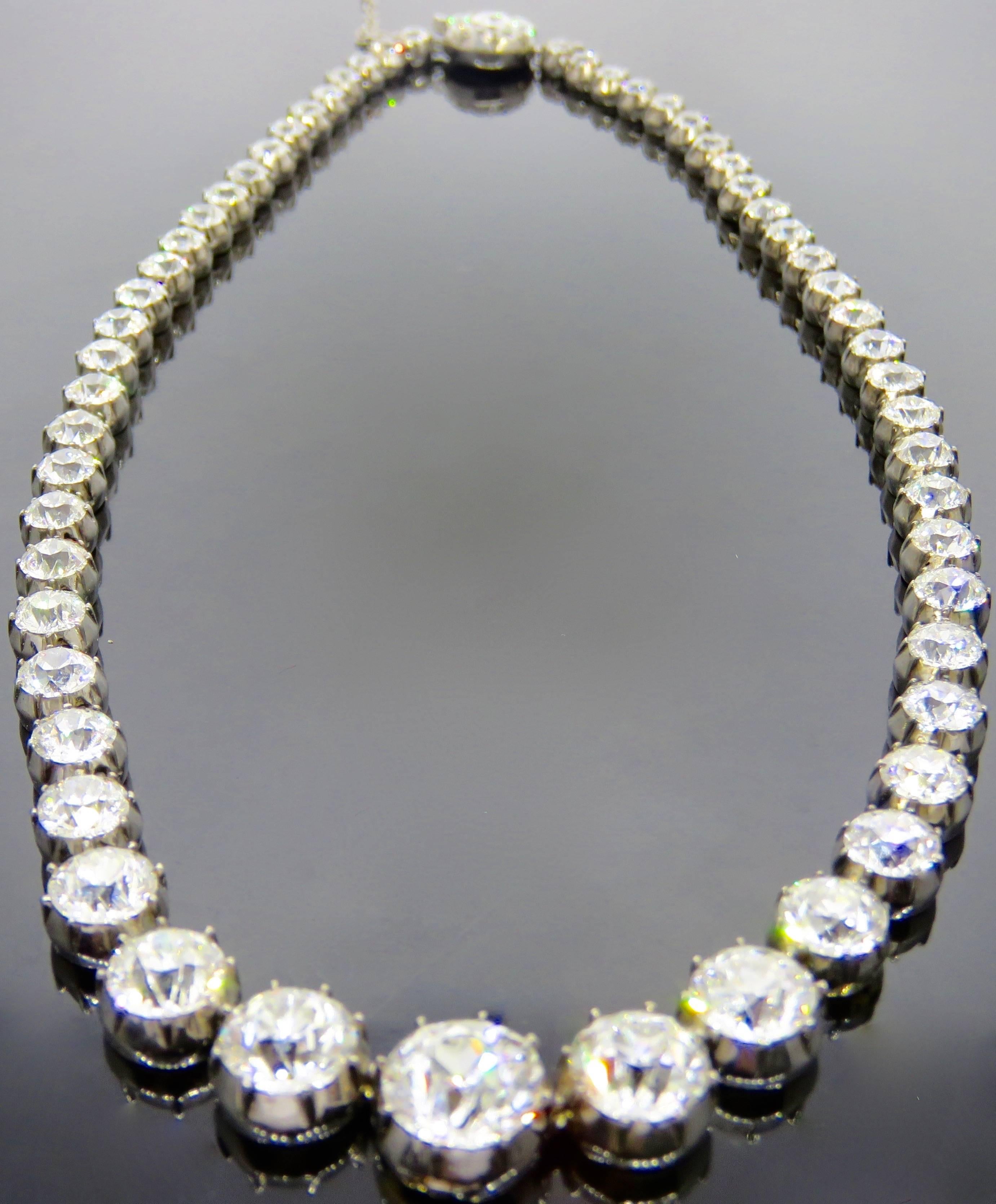 riviere necklace diamond
