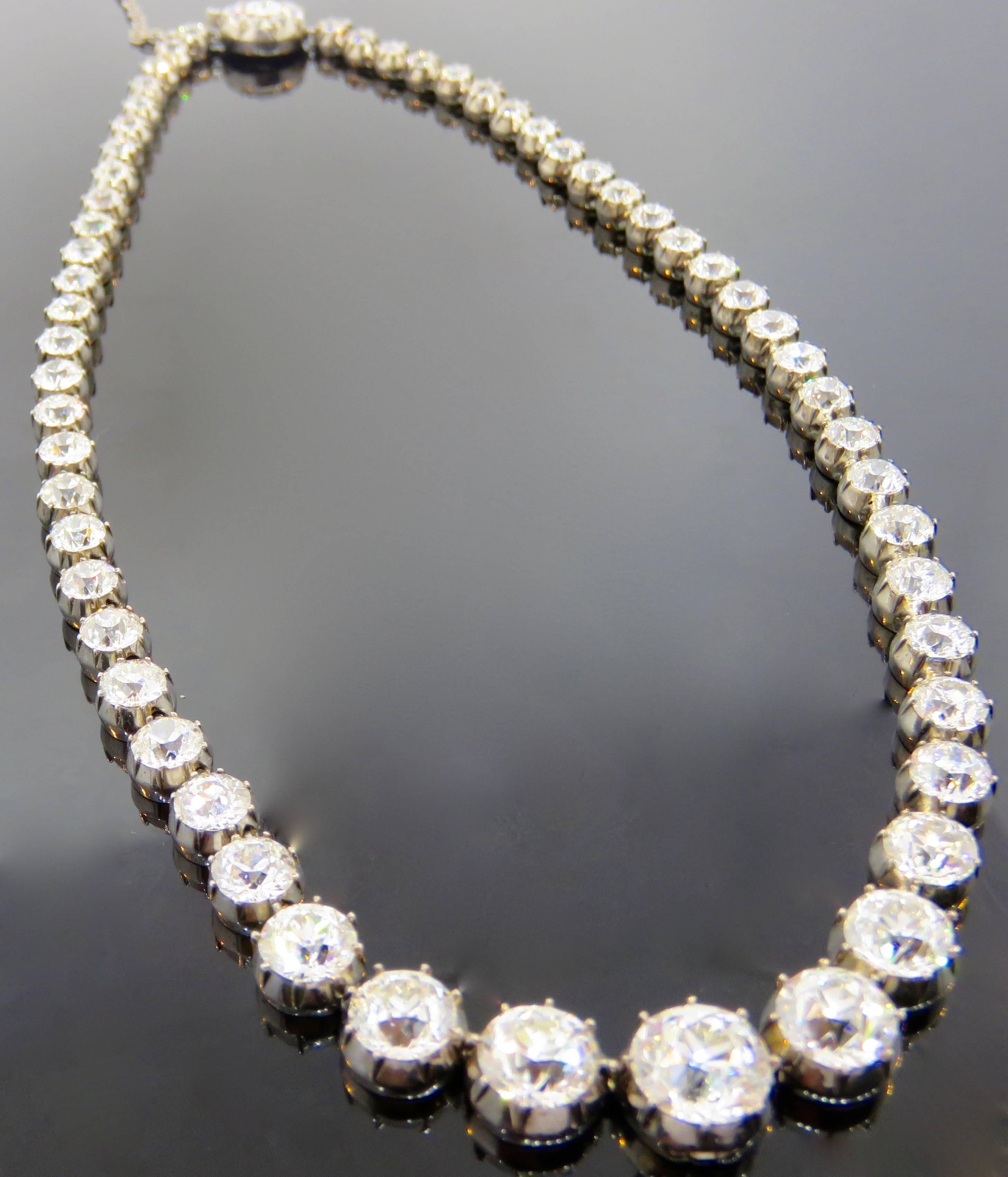 riviere diamond necklace