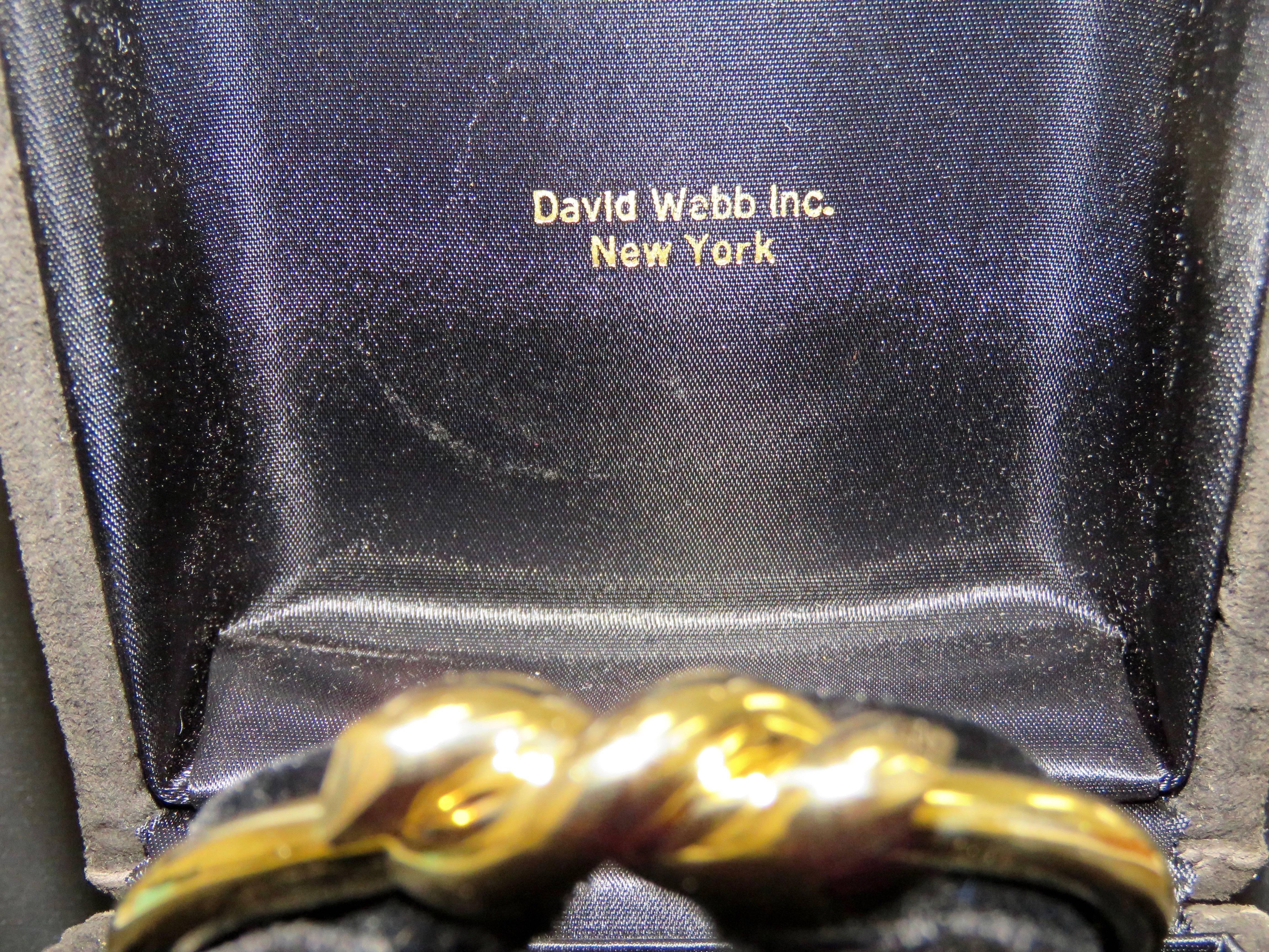 David Webb Polished Yellow Gold 