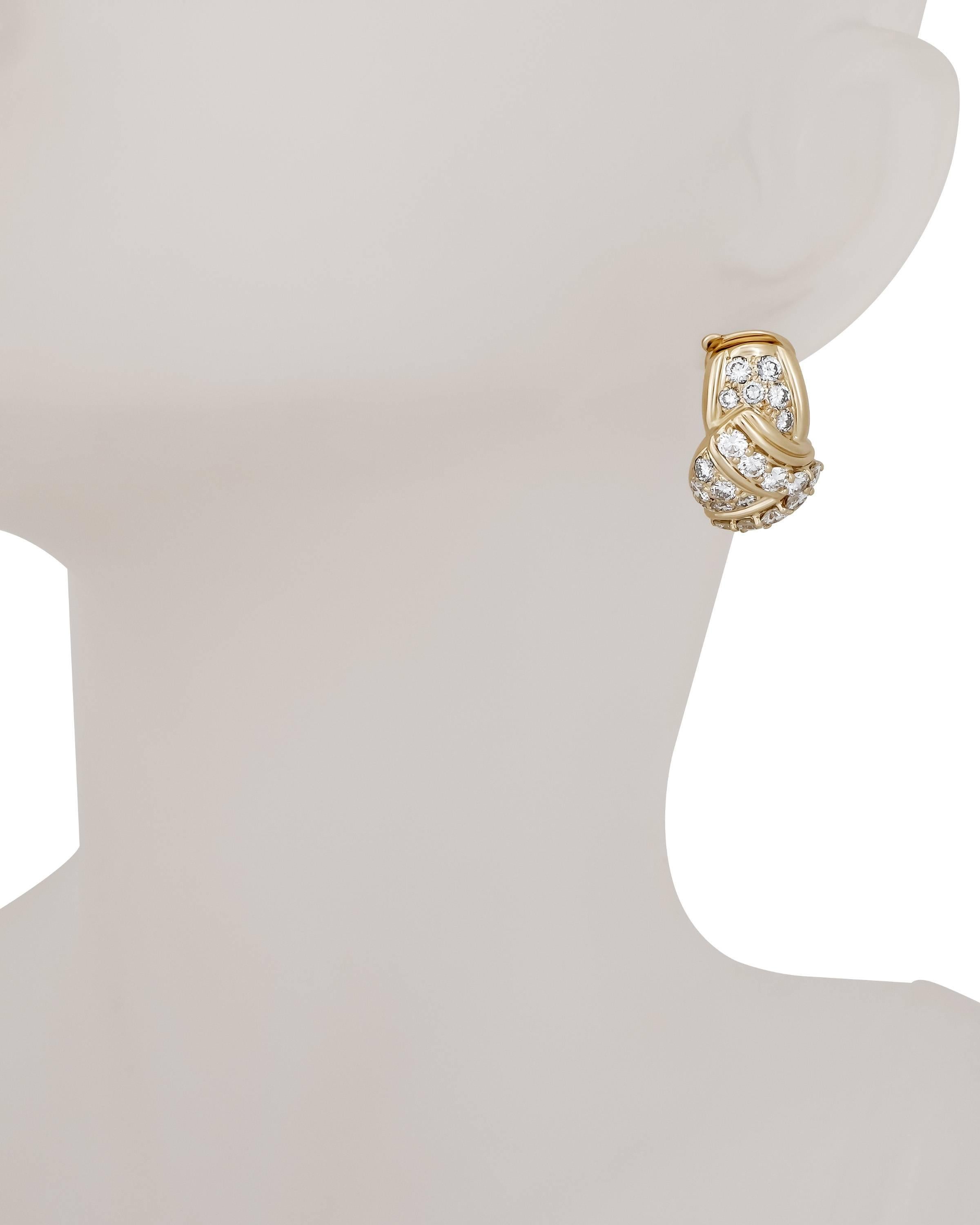 christian dior diamond earrings