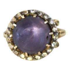 1890s Victorian Purple Star Sapphire Ring 3