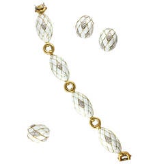 White Enamel Diamond Gold Suite 6