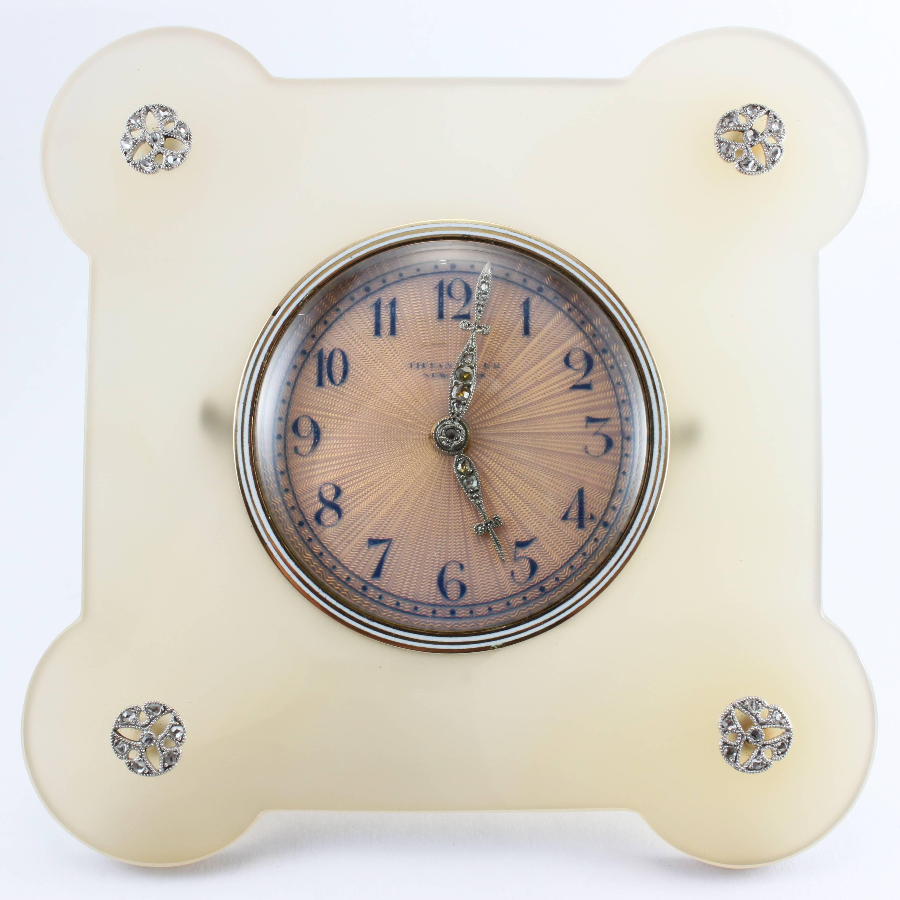tiffany and co table clock