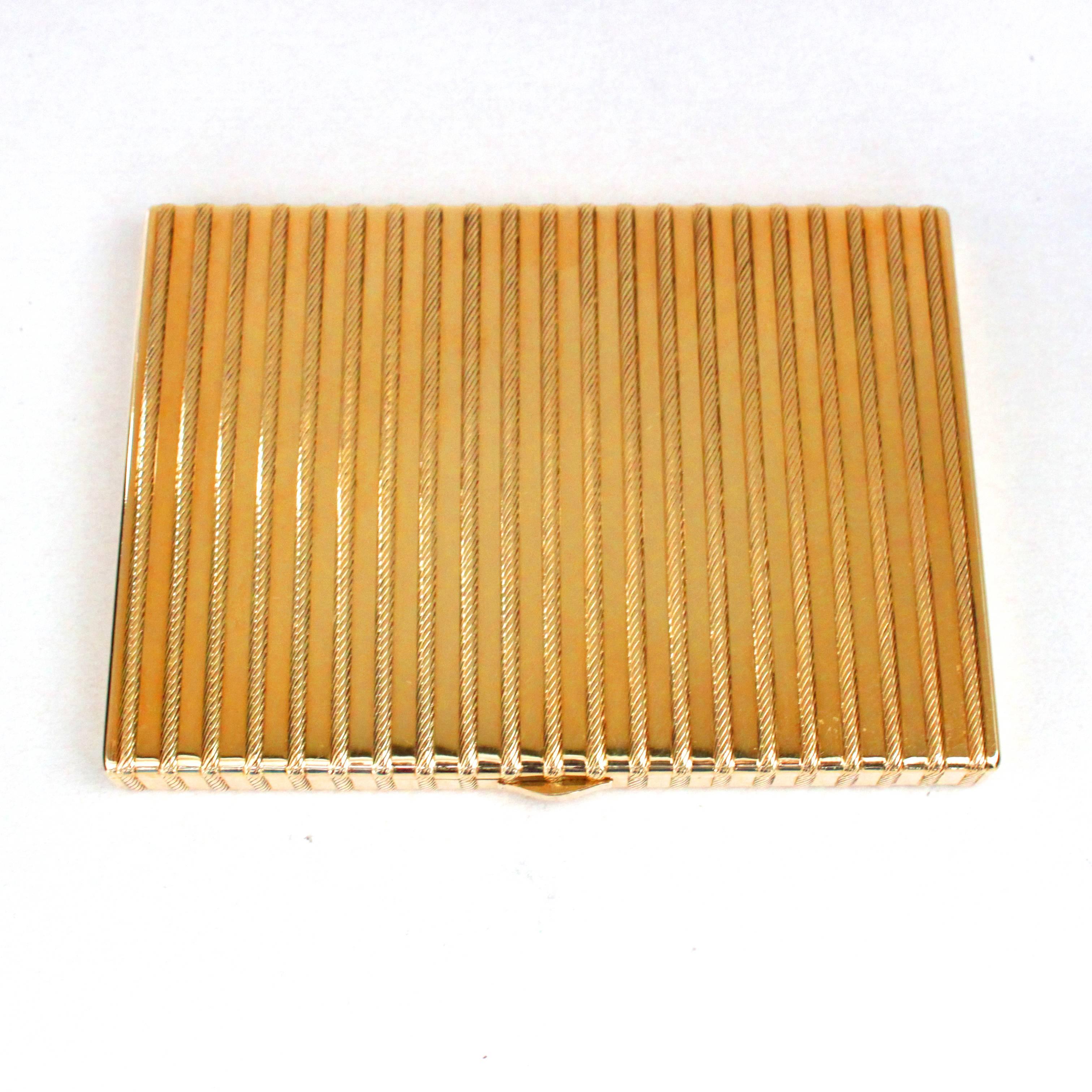 cartier gold cigarette case