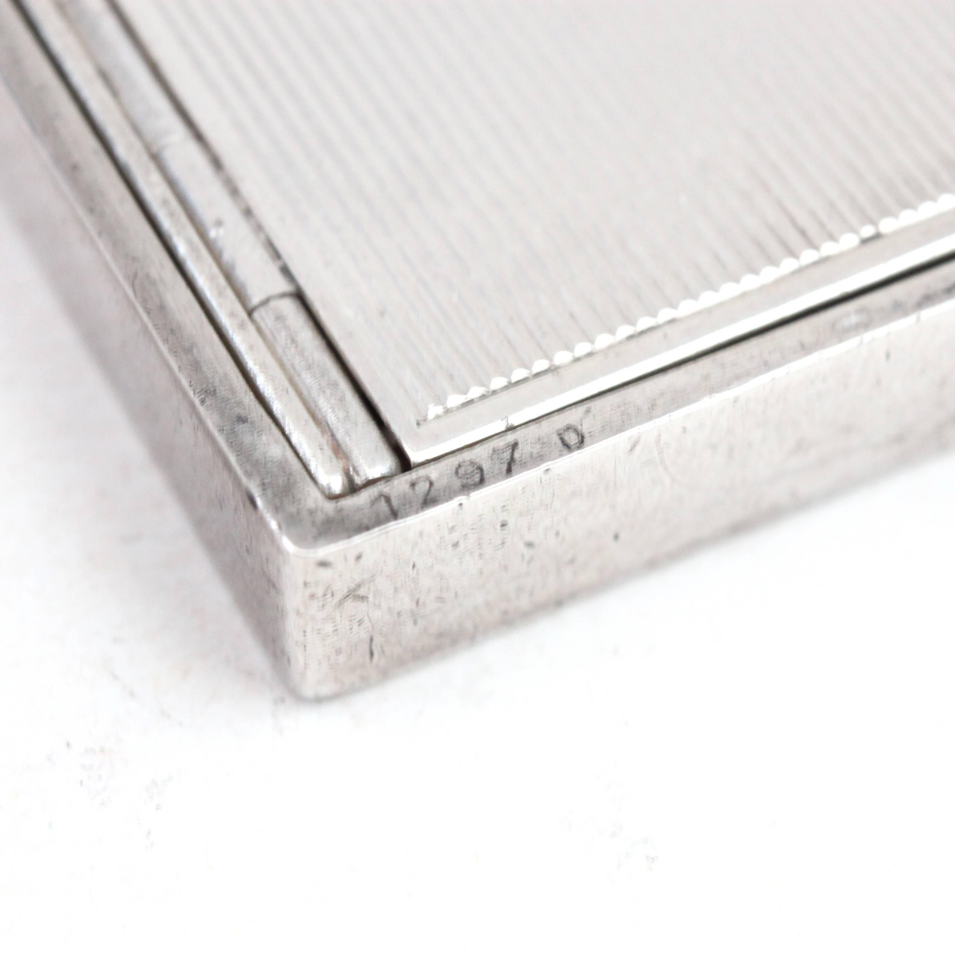 Mellerio Dits Meller Sapphire Silver Vanity Compact Box 2