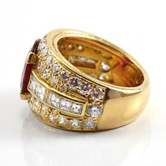 Ruby Diamond Gold Ring