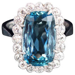 Santa Maria Aquamarine Diamond Ring