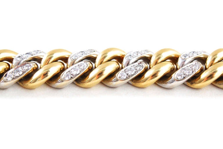 yellow and white gold bracelet