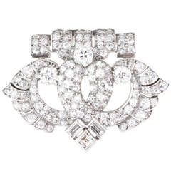 Cartier Art Deco Diamond Platinum Brooch 10