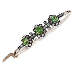 Antique Russian Demantoid Diamond Bracelet