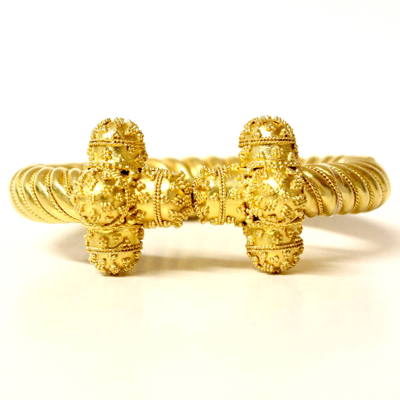 Lalaounis Intricate Gold Bangle