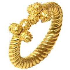 Lalaounis Intricate Gold Bangle