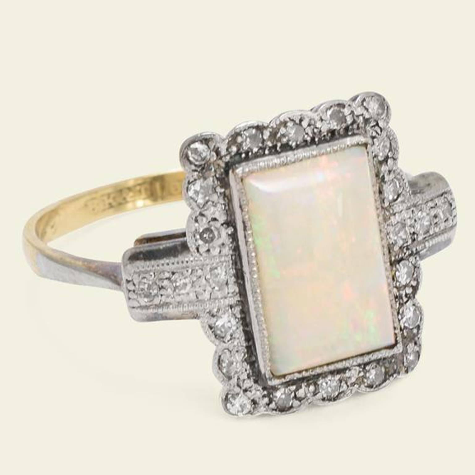 The opal has fallen in and out of favor throughout history.  It went through a particularly tough time in the early and middle 1800's, when a novel by Sir Walter Scott cursed the opal as a bad-luck talisman.  In his sensationally popular book Anne