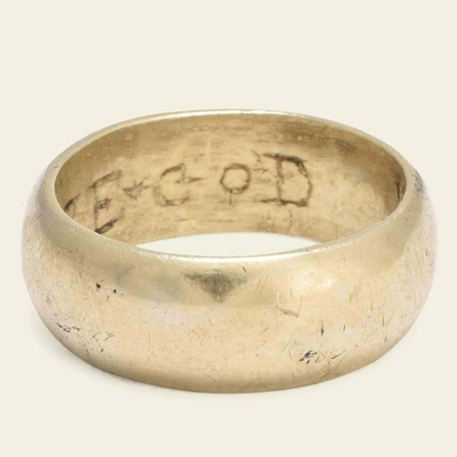 This gilt silver post-Medieval poesy ring reads 