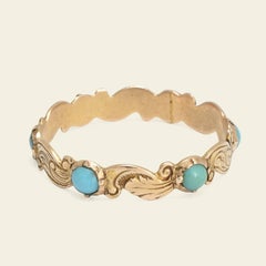 Early Victorian Turquoise Eternity Ring