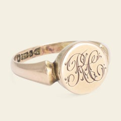 Edwardian RC Monogram Locket Ring
