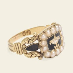 Regency Mourning Ring for the Right Honourable John Lord Henniker