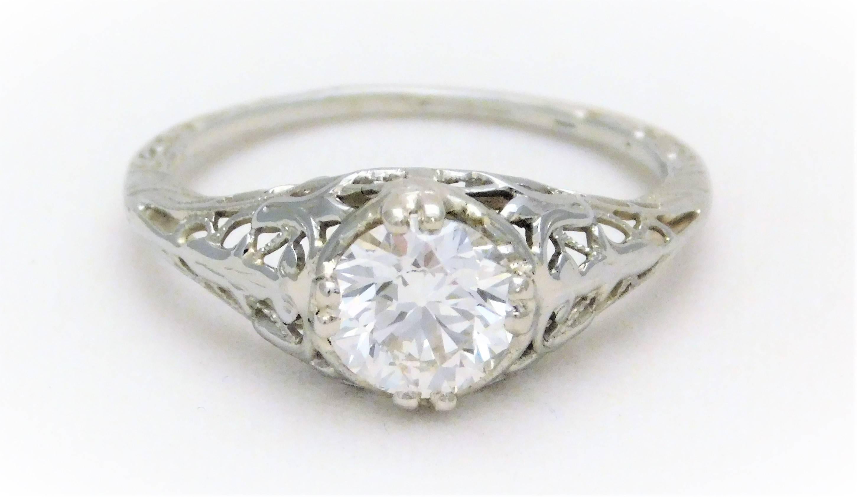 18 karat gold diamond ring