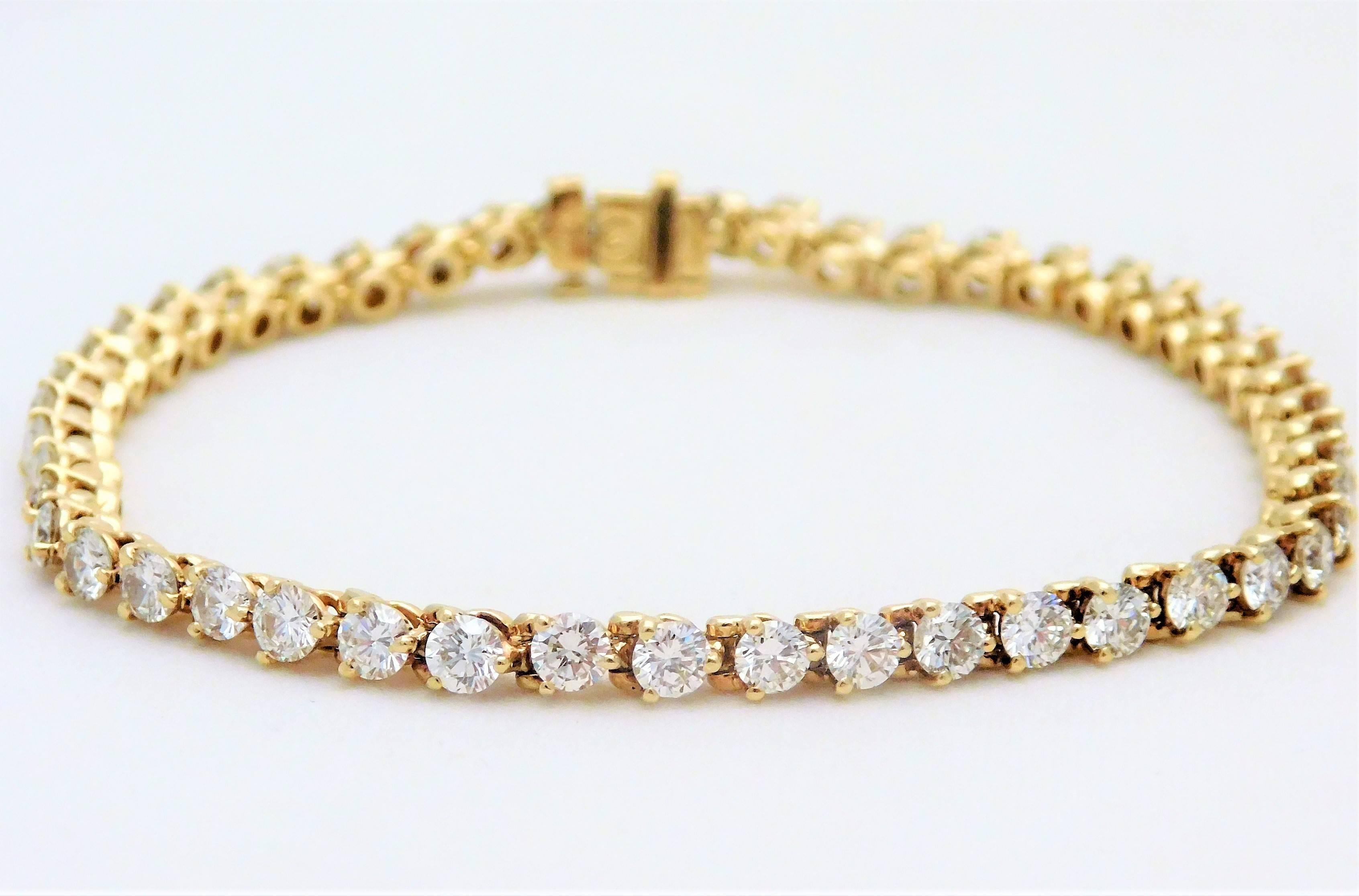 9 carat diamond tennis bracelet
